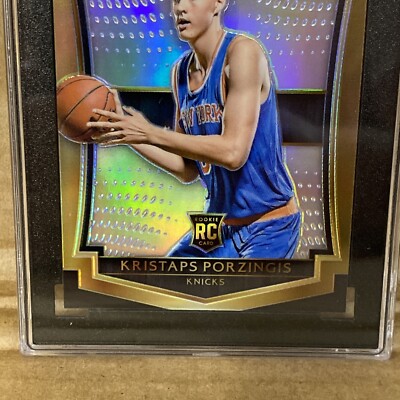 Kristaps Porzingis Panini Select Rookie 2015 Premier Level Silver