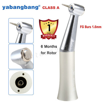 Dental FG 1.6mm Slow Low Speed Contra Angle Handpiece Friction Grip Push Type
