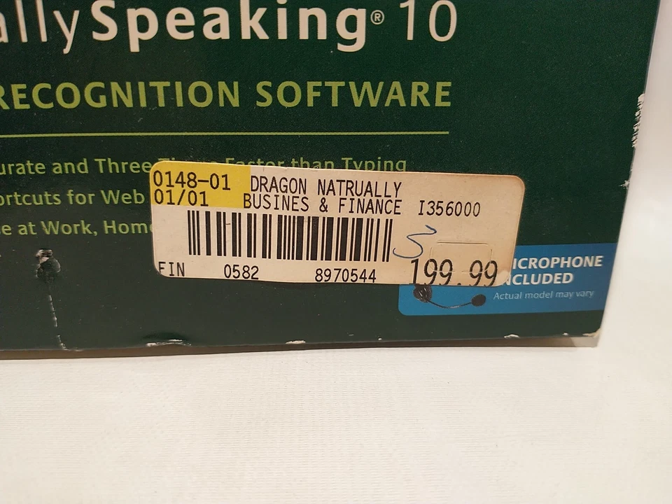 NUANCE DRAGON NATURALLY SPEAKING PREFERRED 10 SPEECH RECOGNITION SOFTWARE-NUANCE - Image 3 of 4