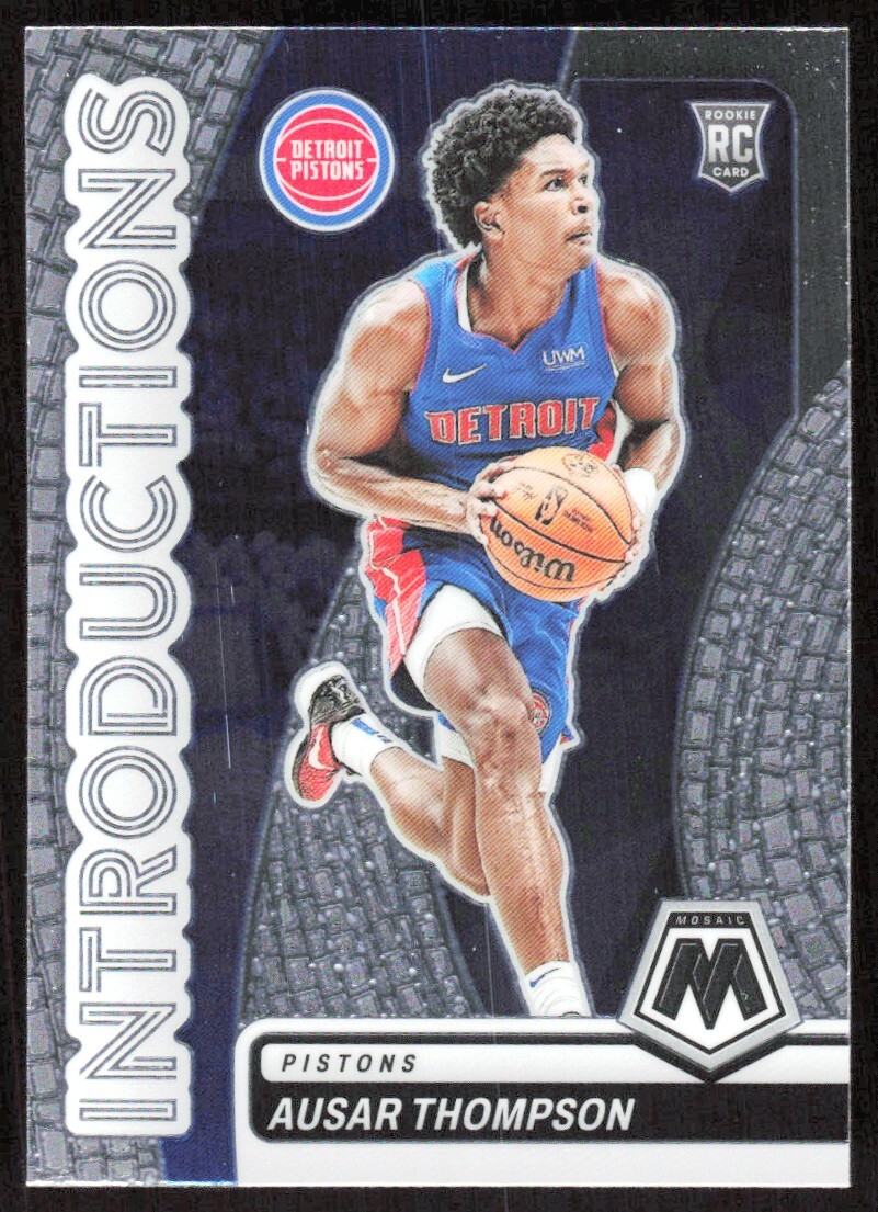 2023-24 2667E Panini Mosaic Introductions Ausar Thompson Rookie Detroit Pistons