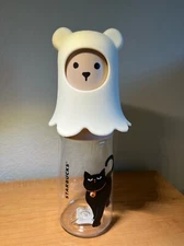 Starbucks Japan Halloween 2021 Crave Bottle Bearista Ghost Lid Tumbler (16.9oz)