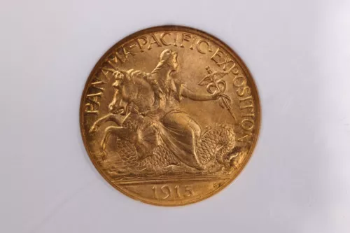 1915-S $2.50., Pan Pacific Gold Commemorative., NGC MS-66., Store #1736