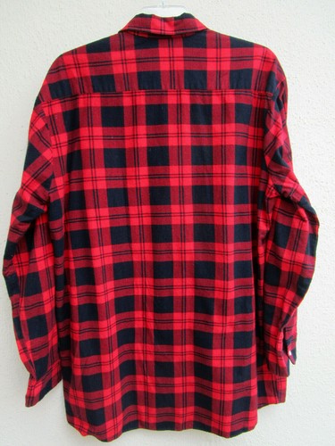 AMERICAN EDITION..RED & BLACK..PLAID..COTTON..FLANNEL..SHIRT..NEW..USA..2XL TALL - Picture 2 of 6