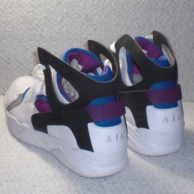 Nike Air Flight Huarache PRM QS White Black Lyon Blue Berry 