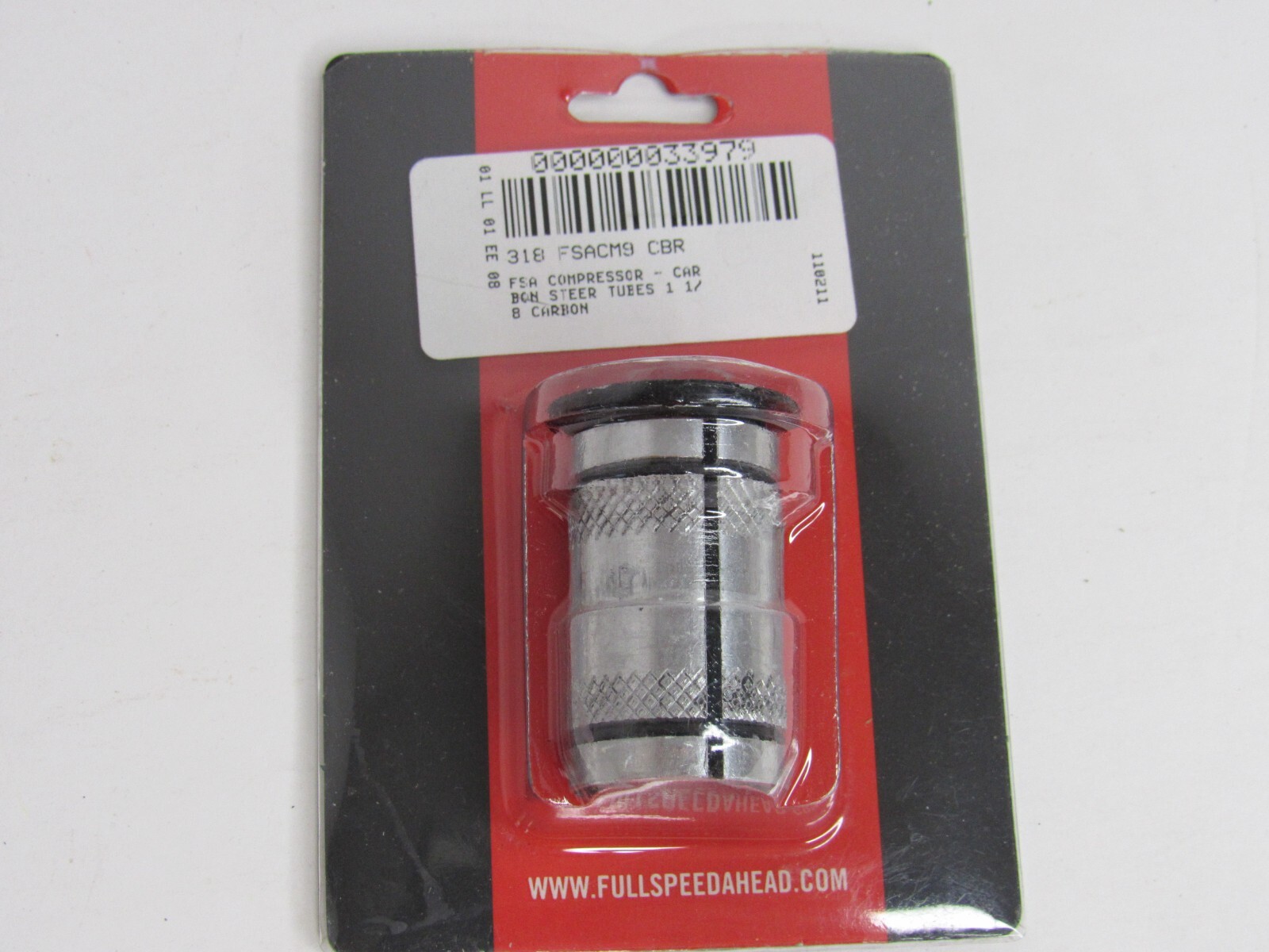 FSA Compressor PRO 11/8" Black Expander Plug and Top Cap Bike NEW 160