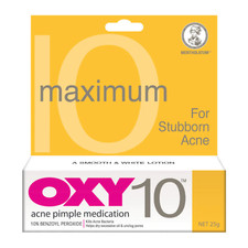 OXY 10 Maximum For Stubborn Acne Pimple Medication and Treatment 25g
