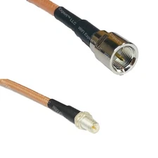 RG400 FME MALE to RP-SMA FEMALE RF Cable FAST-SHIP LOT