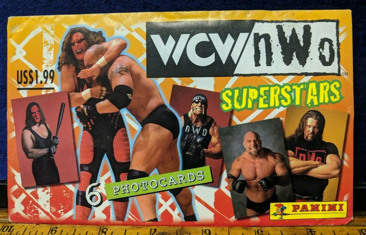 1X New Vintage 1998 PANINI WCW/NWO SUPERSTARS SEALED PACK OF 6