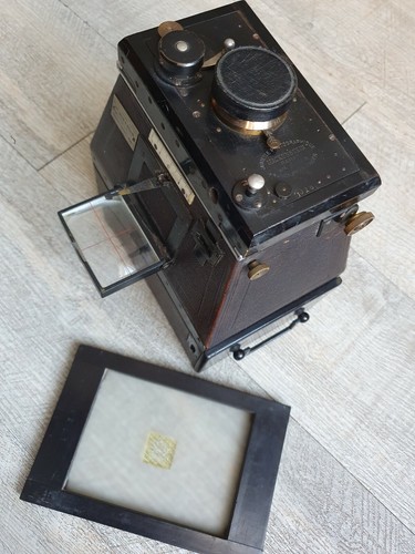 Appareil photo ancien stereo jumelles Mackenstein objectif Carl Paul Goerz 120mm - Photo 7/12