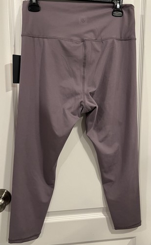 Danskin Women's Crossover Waist Crop Leggings Size LARGE Purple Yoga Pants NWT - Picture 18 of 24
