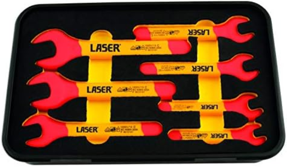 Laser 6048 Insulated Open Ended Spanner Set 7pc