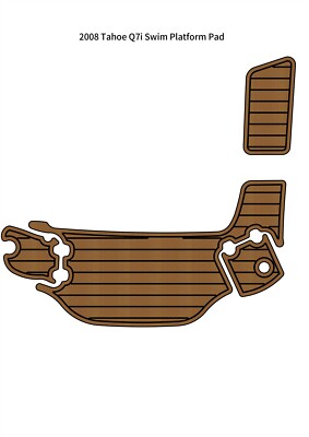 2008 Tahoe Q7i Swim Platform Step Mat Boat EVA Foam Faux Teak Deck Flooring Pad