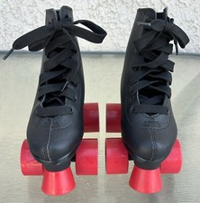Chicago Boys' Classic Quad Roller Skates Black Junior Rink Skates, Size J10