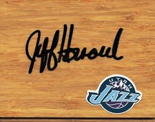 Utah Jazz Jeff Hornacek Signed Floorboard COA