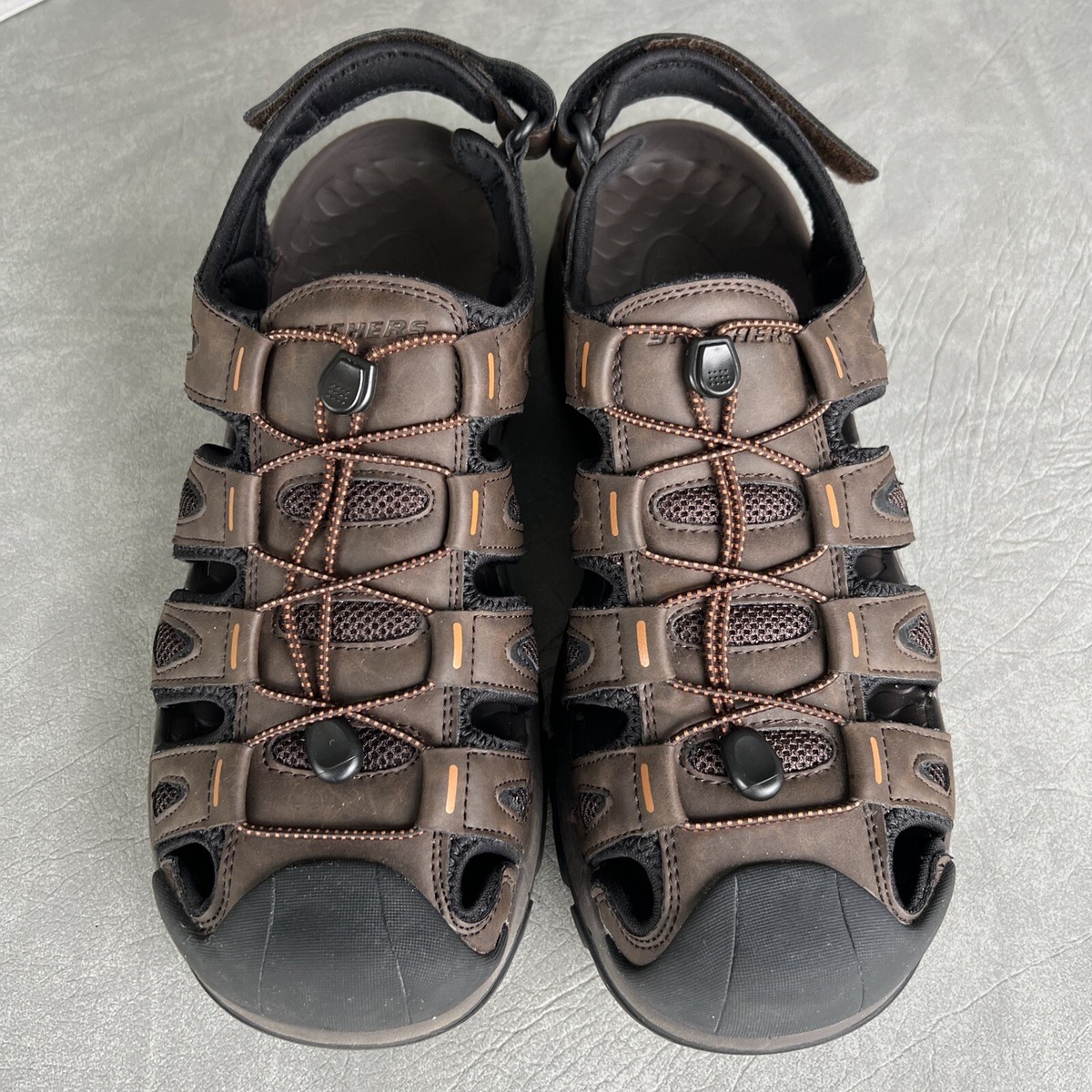 Skechers Men's Tresman Outseen Fisherman Sandal Sz 12 Choc 204111