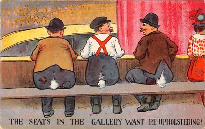 COMIC POSTKARTE GEORGE V GALERIE GEBRAUCHT GUT PLUS