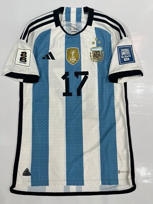 Enzo Fernández Prepared Argentina Shirt 2023 Qualifiers World Cup