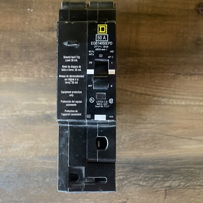 Square D EDB14050EPD 277V AC Circuit Breaker