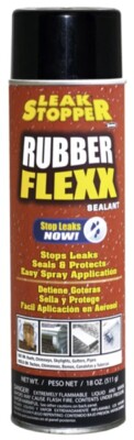 Leak Stopper Rubber Flexx 18 Oz Black Rubberized Flex Sealant Aerosol Spray