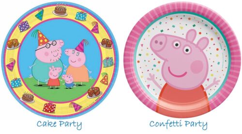 Peppa Pig Party Lunch/Dessert Plates 18cm 8pk - Peppa Pig Party Supplies - Bild 1 von 3