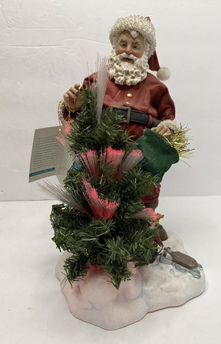 Possible Dreams Clothtique Christmas Glow Santa #15103 Vintage Works - Picture 3 of 10