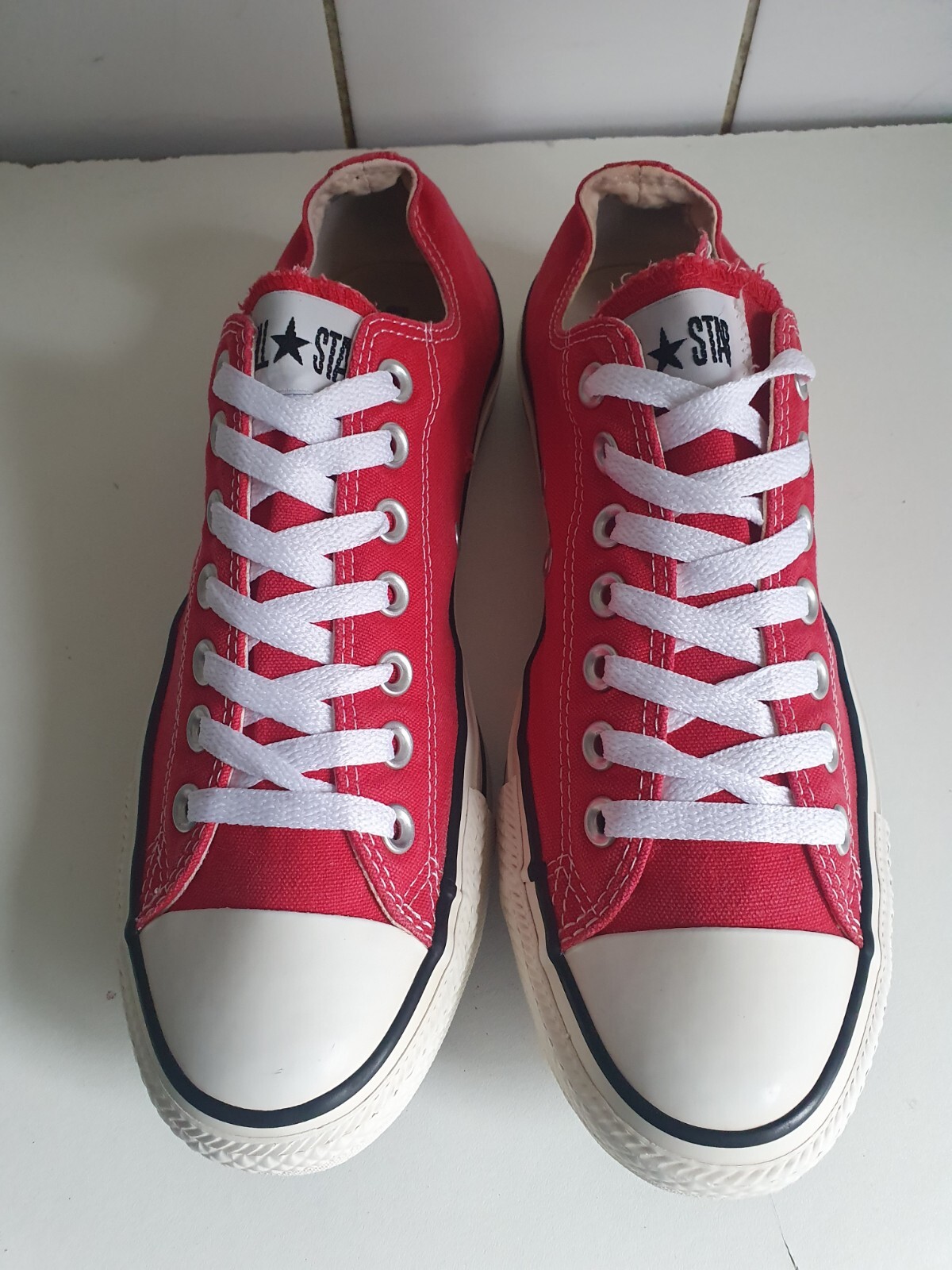 CONVERSE ALL STAR CT OX LOW TOP UK 8.5 EU 42 RED CANVAS MENS WOMENS  TRAINERS | eBay