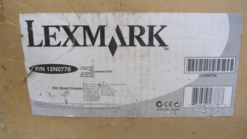 LEXMARK C91X - 550 SHEET DRAWER - P/N 12NO778 *NEW* £90 + VAT - Picture 6 of 6