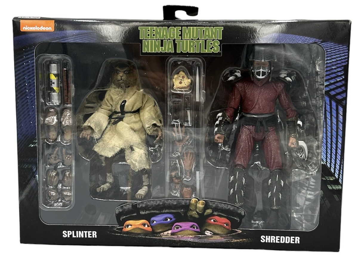 NECA TMNT Teenage Mutant Ninja Turtles Splinter & Shredder NECA TMNT Teenage Mutant Ninja Turtles Splinter & Shredder