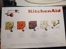 KitchenAid Spiralizer Stand Mixer Attachment Peel Core Slice 5 Blades KSM1APC