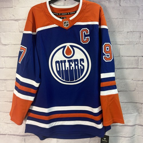 Connor McDavid Edmonton Oilers Fanatics Home Premium Jersey Size 52 NWT