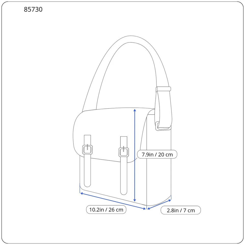O Bag Glam Donna Borsa OS Blu con Motivo Cinghia Regolabile Fermaglio Logo - Immagine 3 di 4