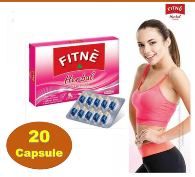 Fitne Herbal Capsules Weight Loss Diet Fat Burn Slimming Fit Detox 20 Capsules