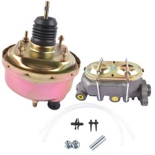 7 Zinc Street Rod Rat Rod Power Brake Booster Assy W Bail Top Master Cylinder