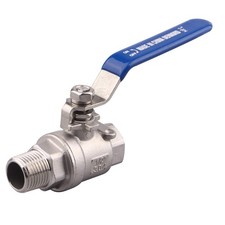 Full Port Ball Valve 1/2 Inch - Male x Female Stainless Steel 304 Heavy Duty ...