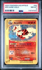 Arcanine Holo Rare H2/H32 Aquapolis Pokemon English PSA 8 NM on eBay
