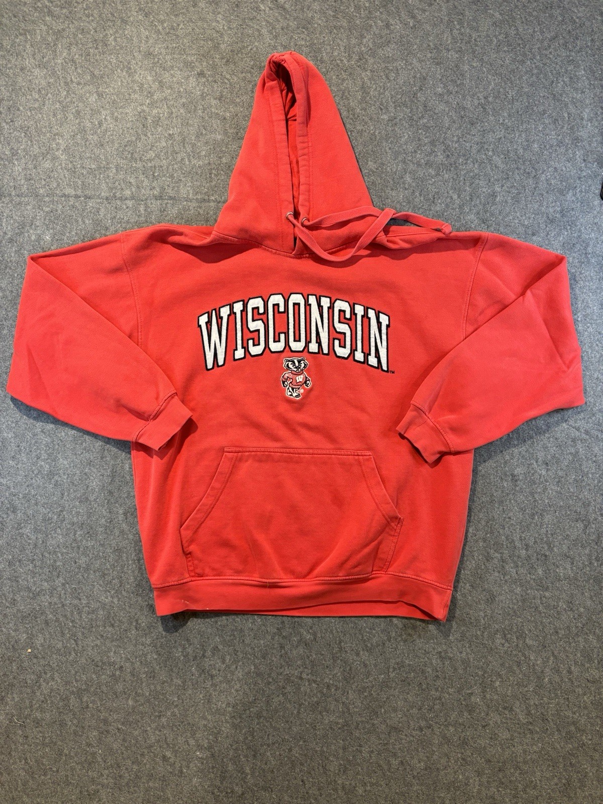 Wisconsin Badgers TSI Sportswear Men’s L Mascot Embroidered Hoodie Sweatshirt