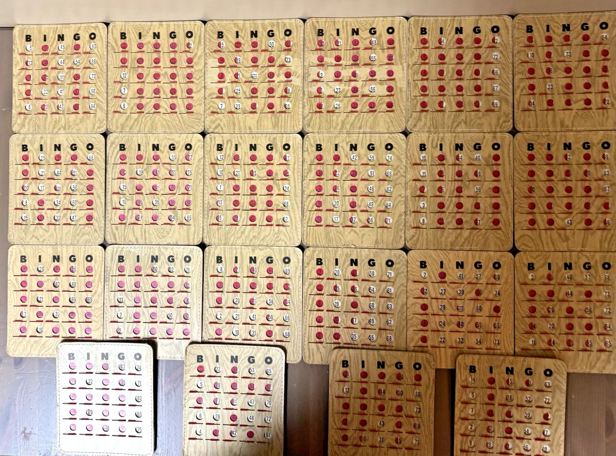 Bingo Board 1960 Vintage Manufacture Board & Traditional Games for