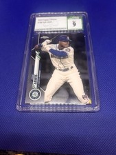 2020 Topps Chrome Kyle Lewis RC Rookie Seattle Mariners #186 CSG 9 Mint 