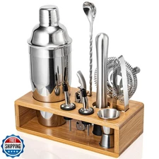 Cocktail Shaker Set, Mixology Bartender Kit 10-Piece Bar Tools Se