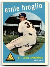 1959 Topps #296 Ernie Broglio