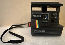 Polaroid Camera Spirit One Step 600 Land Black Instant Rainbow Stripe - UNTESTED