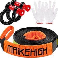 Abschleppseil 5M 10T Haken Leicht SUV Off-Road Recovery Seil Abschleppgurt