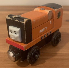 Thomas Friends Wooden Railway Rusty Orange Train Engine Wood Toy