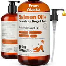 Wild Alaskan Salmon Oil for Dogs  Cats - New and Improved Salmon Oil plus Formu