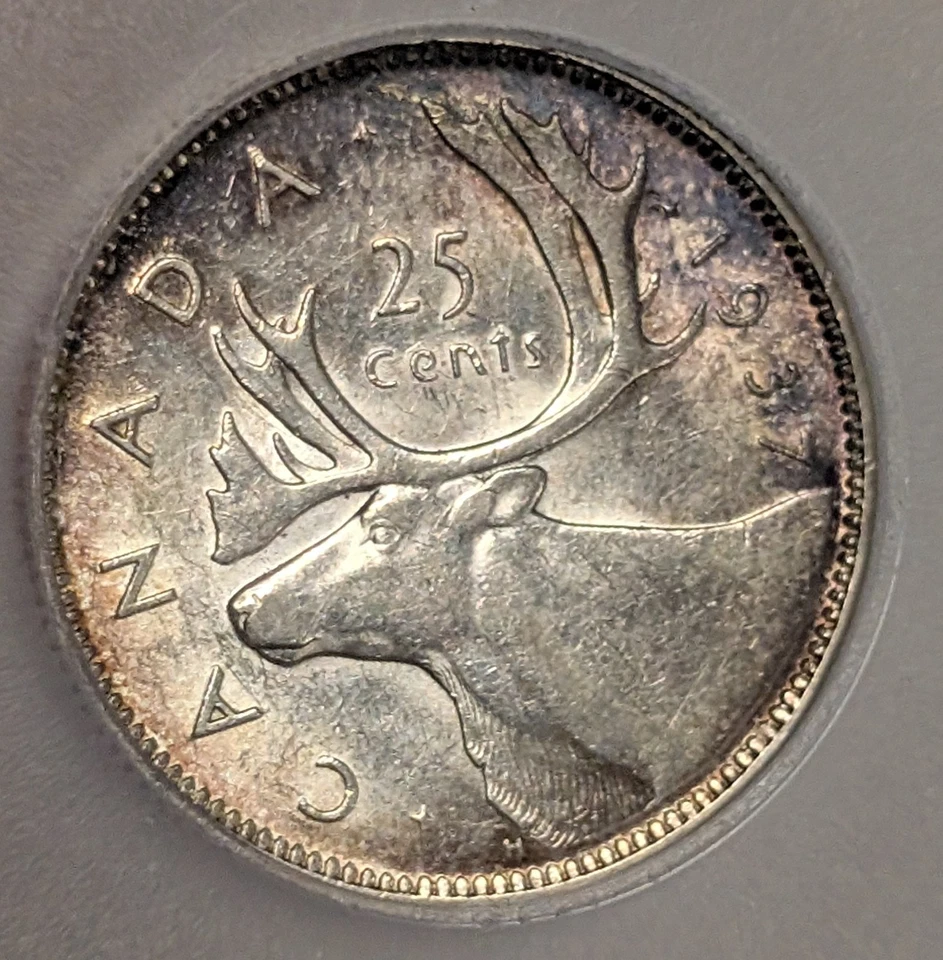 1937 Canada Silver Quarter ~ ICG AU55 ~ King George VI ~ 25c KM#35 - Image 4 of 4
