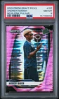 2025 Panini Prizm Draft Picks Football Neon Pink Pulsar Andrew Marsh #157 PSA 8