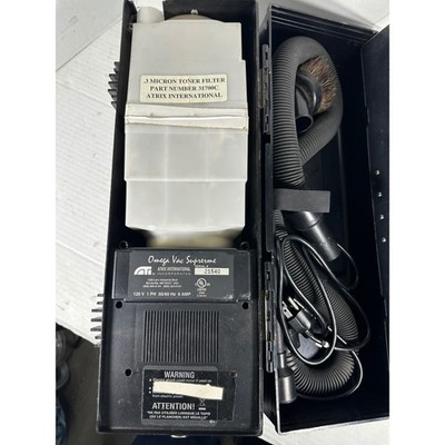 Atrix International Omega Vac Supreme Portable Technical Vacuum 120V 6A Black