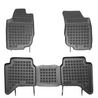Gummi-FußMatten Toyota Hilux 2005-2015 Rezaw-Plast Passgenau Auto Set