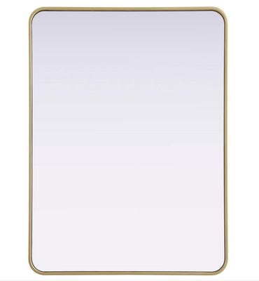 Elegant Lighting MR8A3040 Remy 30''W x 40''H Rectangular Flat - Brass