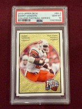 Barry Sanders 2013 Upper Deck College Football Heroes PSA 10 Gem Mt